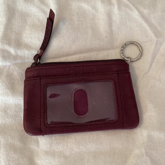 Purple leather change purse - Picture 2 of 2